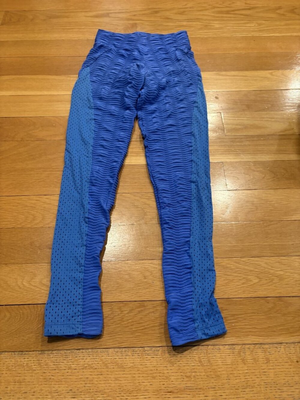 Booty by brabants Size ONE SIZE Women's Blue Textured Athletic Leggings with Mes